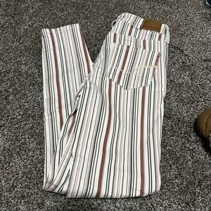 American Eagle Striped Jeans